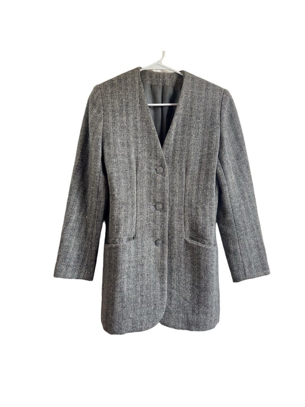 VINTAGE Wool Tweed Blazer
